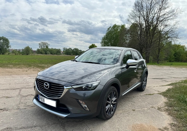 Mazda CX-3 cena 86900 przebieg: 51951, rok produkcji 2018 z Konin małe 121